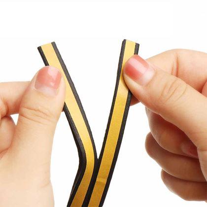 Kép valamiből Öntapadós ablak- és ajtószigetelő 2,5 m -  fekete