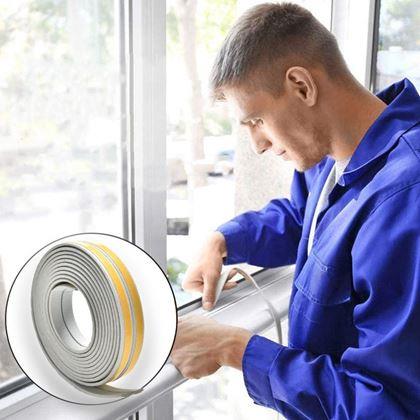Kép valamiből Öntapadós ablak és ajtó tömítés  -  szürke