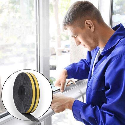 Kép valamiből Öntapadós ablak- és ajtószigetelő 2,5 m -  fekete