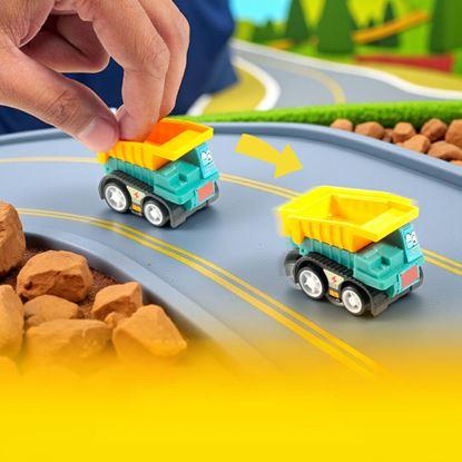 Kép 6 darabos felhúzható autó szett átlátszó táskában