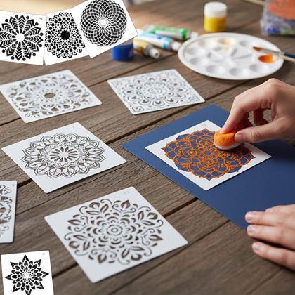 Kép valamiből Mandala festősablonok, 10 db