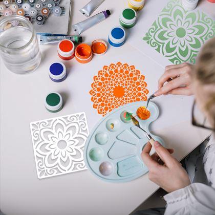 Kép valamiből Mandala festősablonok, 10 db