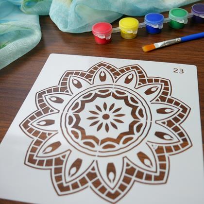 Kép valamiből Mandala festősablonok, 10 db