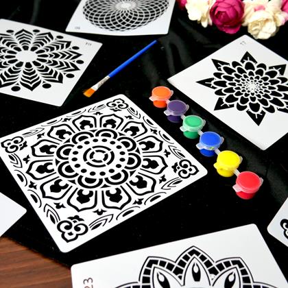 Kép valamiből Mandala festősablonok, 10 db
