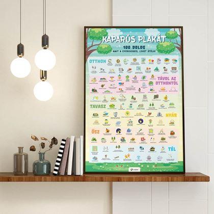 Kép valamiből Kaparós poszter - 100 dolog, amit át kell élned a gyerekekkel