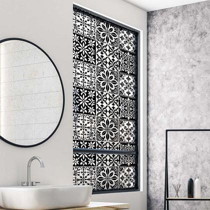 Kép valamiből Díszes ablakfólia - vintage mozaik