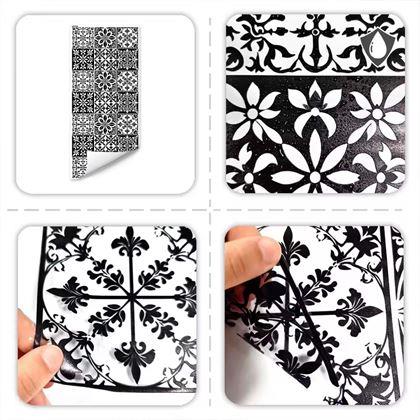 Kép valamiből Díszes ablakfólia - vintage mozaik