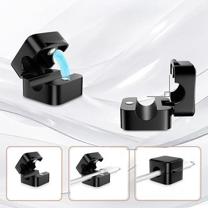 Kép valamiből Mágneses öntapadós kábelrendező tartók, 6 db