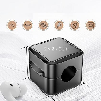 Kép valamiből Mágneses öntapadós kábelrendező tartók, 6 db