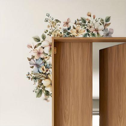 Kép valamiből Virágos falmatrica