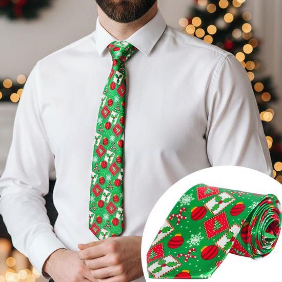 Kép valamiből Karácsonyi nyakkendő - zöld