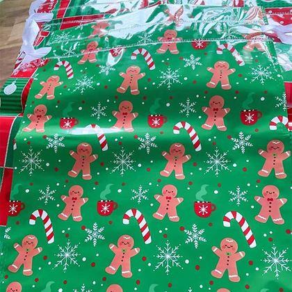 Kép valamiből Karácsonyi ajándékcsomagoló táska madzaggal - 42x29 cm