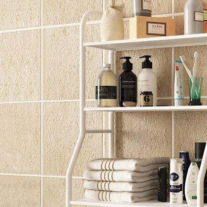 Kép valamiből WC fölé szerelhető polcos állvány - fehér