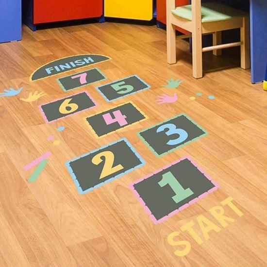 Kép valamiből Padlóra ragasztható matricák - ugróiskola