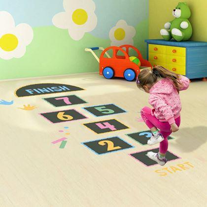 Kép valamiből Padlóra ragasztható matricák - ugróiskola