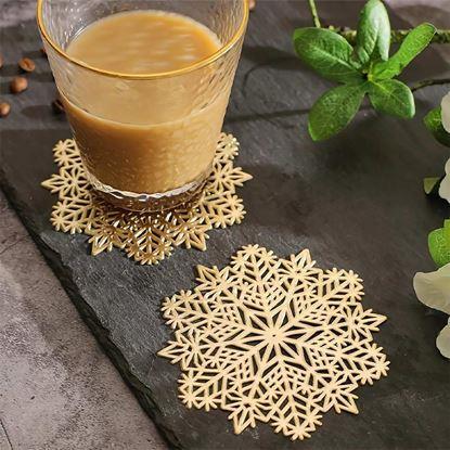 Kép Hópehely alakú poháralátét 