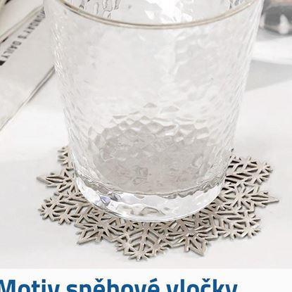 Kép Hópehely alakú poháralátét 