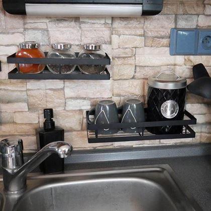 Kép valamiből Fém levehető fali polc 25 cm