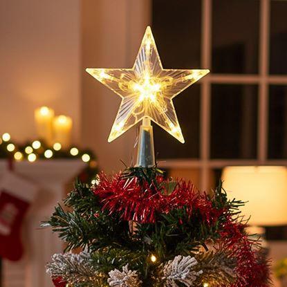 Kép Karácsonyi világító csillag a karácsonyfára