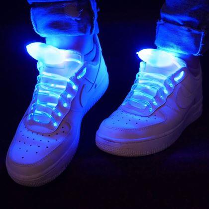 Kép valamiből LED svítící tkaničky - modré