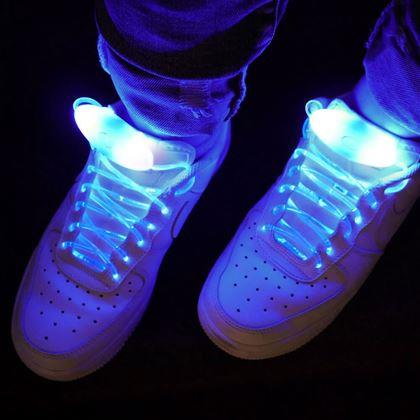 Kép valamiből LED svítící tkaničky - modré