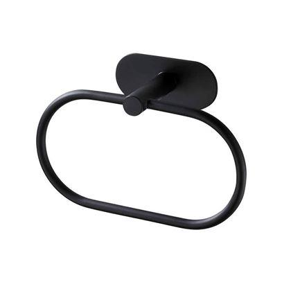 Kép valamiből Öntapadós törölközőtartó gyűrű - fekete