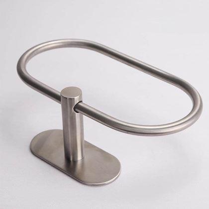 Kép valamiből Öntapadós törölközőtartó gyűrű - ezüst