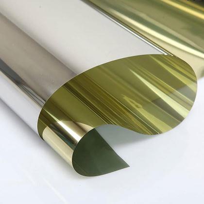 Kép valamiből Tükörfólia ablakra 200 cm  - arany