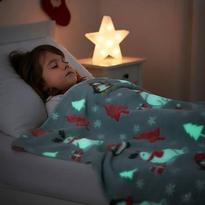 Kép valamiből Karácsonyi világító takaró