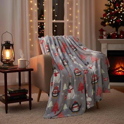 Kép valamiből Karácsonyi világító takaró