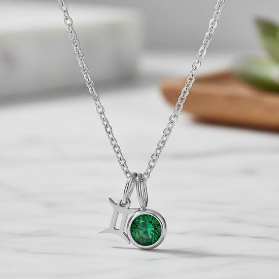 Kép valamiből Zodiákus jegyes medálos nyaklánc - Ikrek