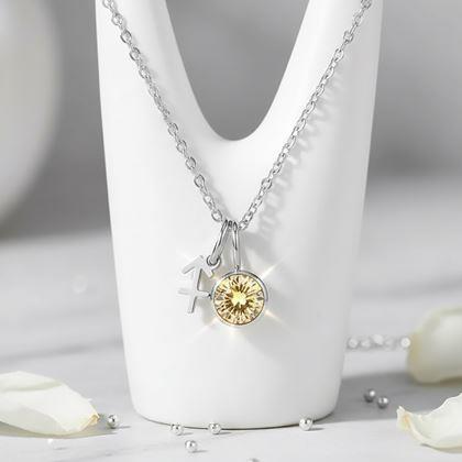 Kép valamiből Zodiákus jegyes medálos nyaklánc - Nyilas