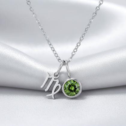 Kép valamiből Zodiákus jegyes medálos nyaklánc - Szűz