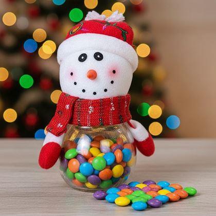 Kép valamiből Karácsonyi édességtartó doboz -  hóember