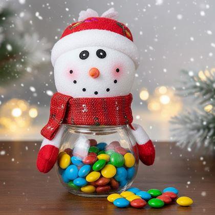 Kép valamiből Karácsonyi édességtartó doboz -  hóember