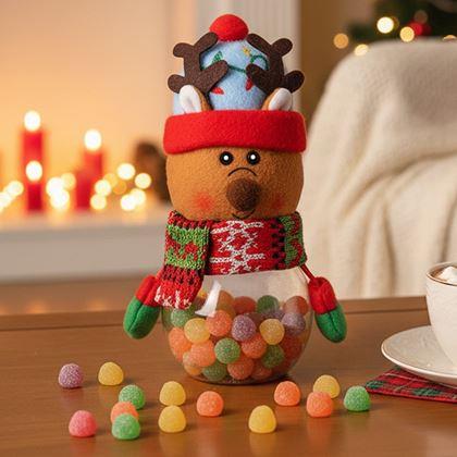 Kép valamiből Karácsonyi édességtartó doboz -  rénszarvas