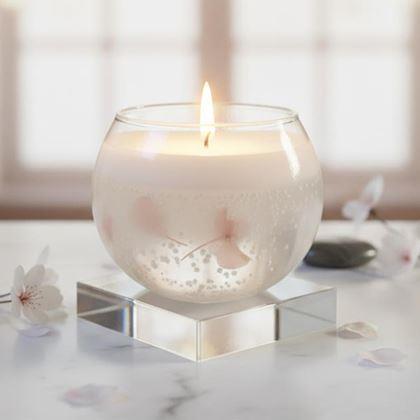 Kép valamiből  Zselés gyertya  - világos rózsaszín