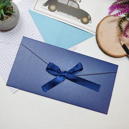 Kép valamiből Ajándék boríték szalaggal -  kék