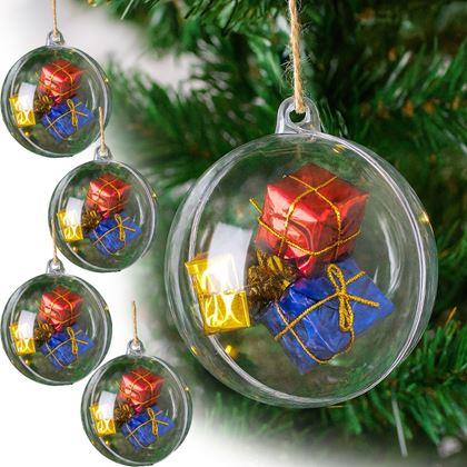 Kép valamiből Átlátszó karácsonyi díszek 5 db - tölthető