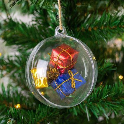 Kép valamiből Átlátszó karácsonyi díszek 5 db - tölthető