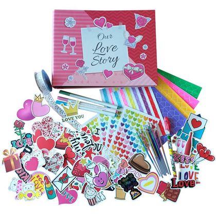 Kép valamiből Élmény napló/fotóalbum pároknak + kreatív matrica szett