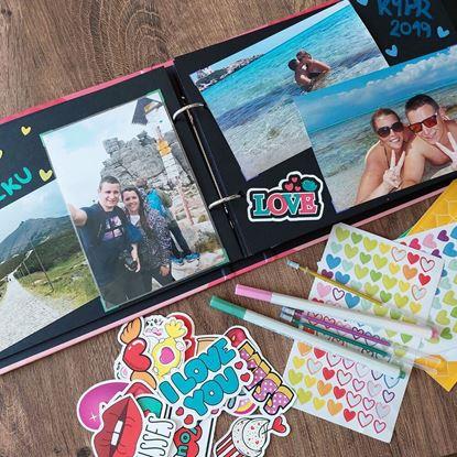 Kép Élmény napló/fotóalbum pároknak + kreatív matrica szett