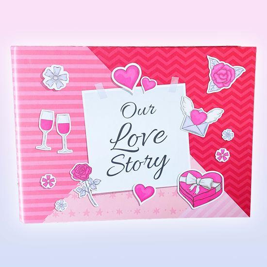 Kép valamiből Élmény napló/fotóalbum pároknak + kreatív matrica szett