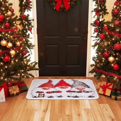 Kép valamiből Karácsonyi lábtörlő  -  manók