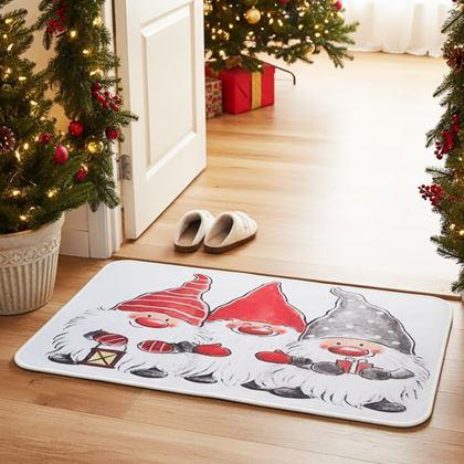 Kép valamiből Karácsonyi lábtörlő  -  manók