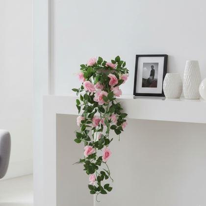 Kép valamiből Műnövény csüngő virág 90 cm -  rózsaszín