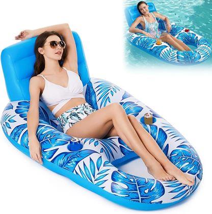 Kép valamiből Felfújható vízi fotel pohártartókkal