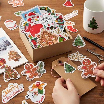 Kép Dekoratív karácsonyi matricák 50 db