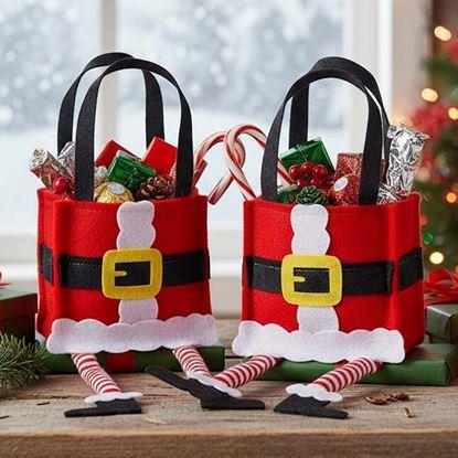 Kép Karácsonyi dekoratív ajándéktáska - Mikulás