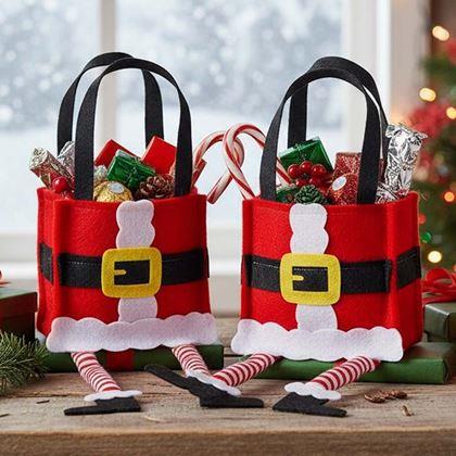 Kép valamiből Karácsonyi dekoratív ajándéktáska - Mikulás